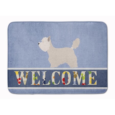 Carolines Treasures Westie Welcome Machine Washable Memory Foam Mat BB8318RUG